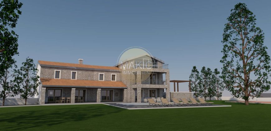 ISTRIEN – Villa mit Pool und Tennisplatz im Bau