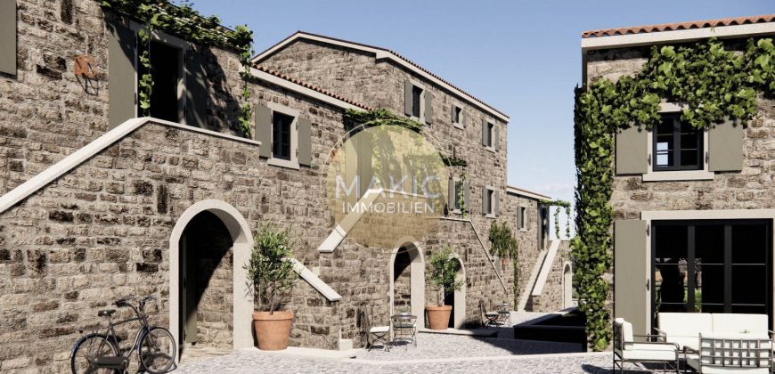 ISTRIA – MOMJAN – STONE HOUSES WITH ABOUT 1500M2 AND LAND WITH APPROX. 3300m2