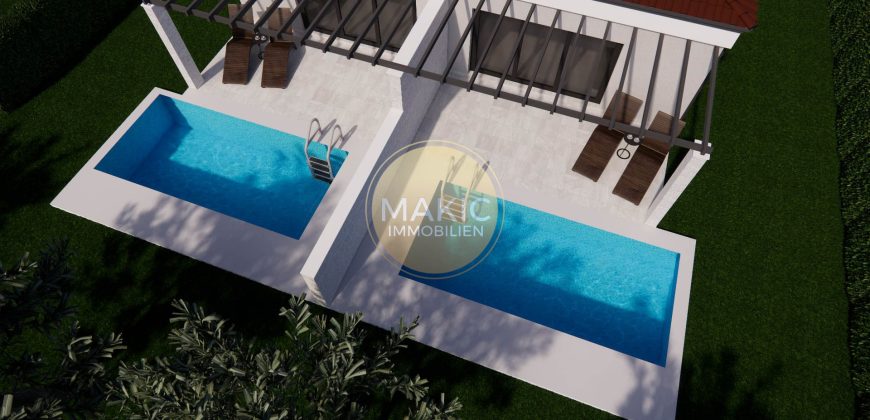 ISTRIA – Luxuriöse Doppelhaus-Oase mit Pool im Nordwesten Istriens