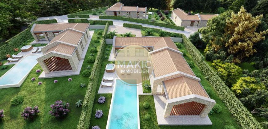 ISTRA -Građevinsko zemljište s projektom za kuću iz snova i bazenom u Istri