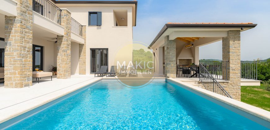 ISTRIA – Exquisite Villa in Buje: Luxurious Hideaway with Enchanted Panoramic Views